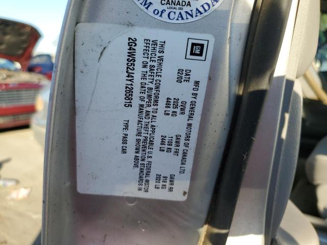 Photo 10 from auction – 2000 BUICK CENTURY with VIN 2G4WS52J4Y1265815