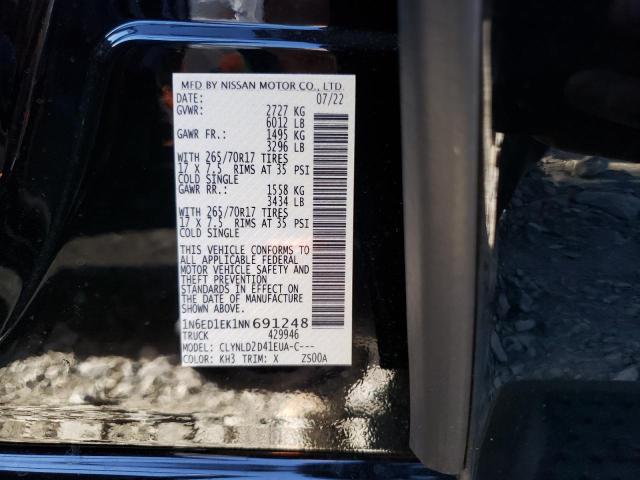 Photo 10 from auction – 2022 NISSAN FRONTIER S with VIN 1N6ED1EK1NN691248