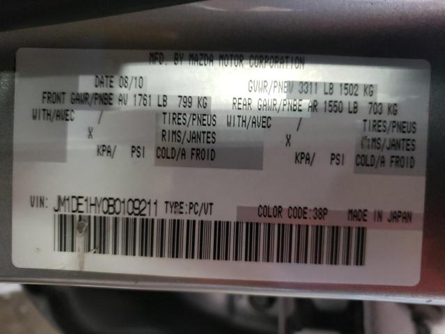 Photo 10 from auction – 2011 MAZDA MAZDA2 with VIN JM1DE1HY0B0109211