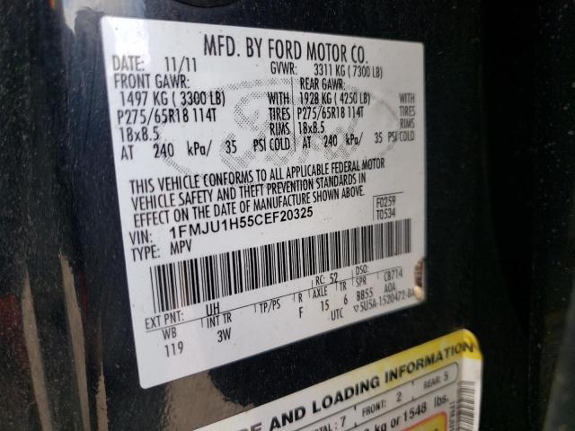 Photo 10 from auction – 2012 FORD EXPEDITION with VIN 1FMJU1H55CEF20325