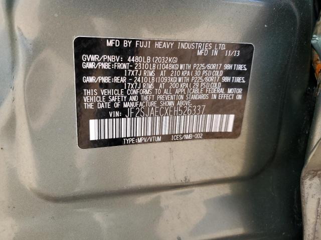 Photo 10 from auction – 2014 SUBARU FORESTER 2 with VIN JF2SJAECXEH526337