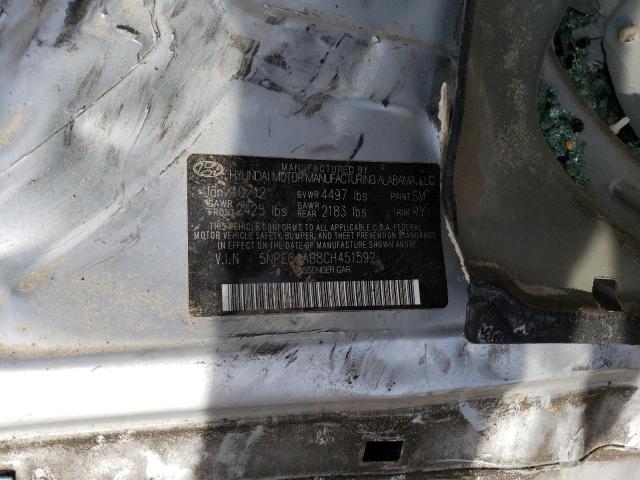 Photo 10 from auction – 2012 HYUNDAI SONATA SE with VIN 5NPEC4AB8CH451592
