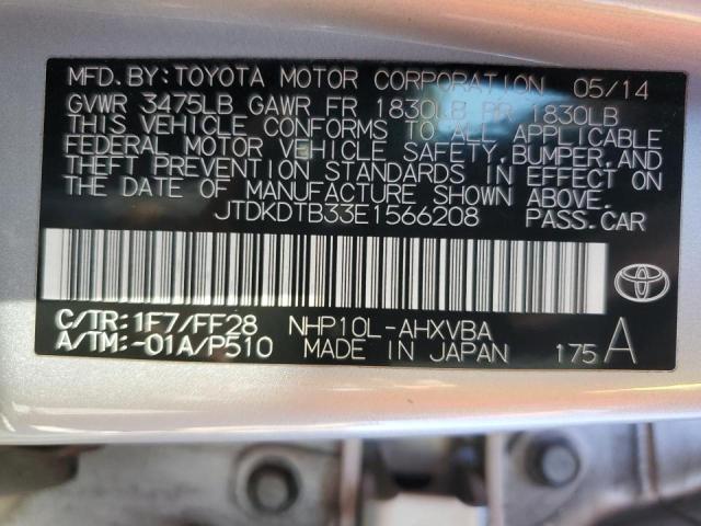 Photo 10 from auction – 2014 TOYOTA PRIUS C with VIN JTDKDTB33E1566208