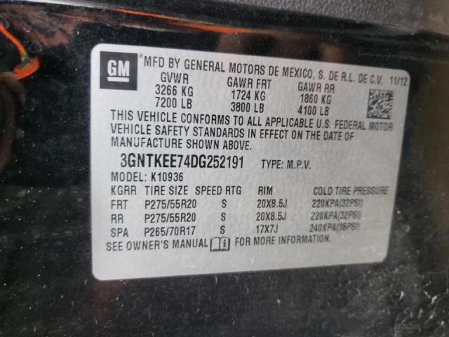 Photo 10 from auction – 2013 CHEVROLET AVALANCHE with VIN 3GNTKEE74DG252191
