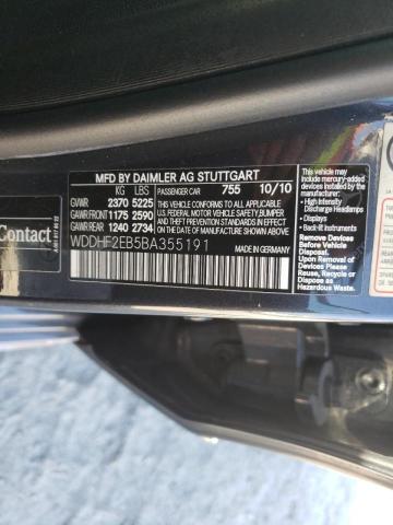 Photo 10 from auction – 2011 MERCEDES-BENZ E 350 BLUE with VIN WDDHF2EB5BA355191