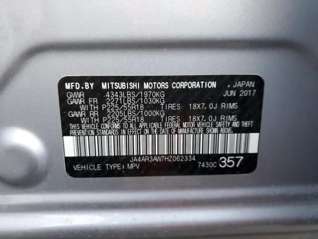 Photo 10 from auction – 2017 MITSUBISHI OUTLANDER with VIN JA4AR3AW7HZ062334