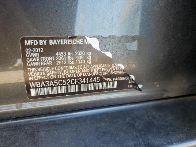 Photo 10 from auction – 2012 BMW 328 I with VIN WBA3A5C52CF341445