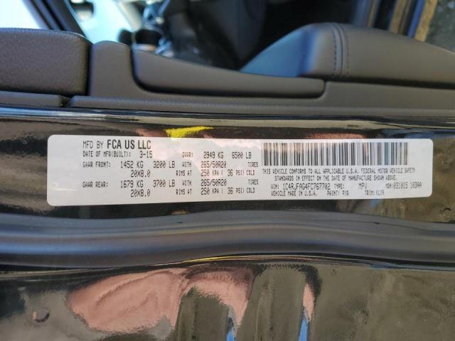 Photo 10 from auction – 2015 JEEP GRAND CHER with VIN 1C4RJFAG4FC767702