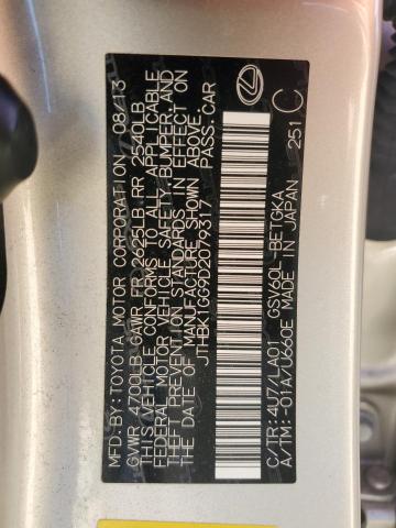 Photo 10 from auction – 2013 LEXUS ES 350 with VIN JTHBK1GG9D2079317