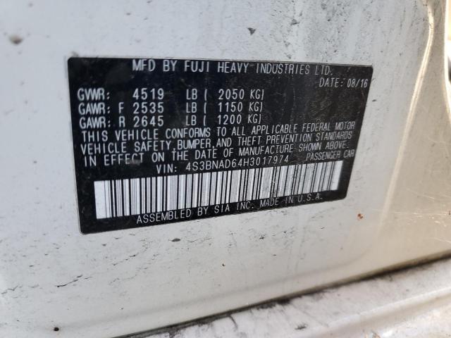 Photo 10 from auction – 2017 SUBARU LEGACY 2.5 with VIN 4S3BNAD64H3017974