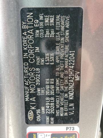 Photo 10 from auction – 2017 KIA SOUL with VIN KNDJN2A21H7422041