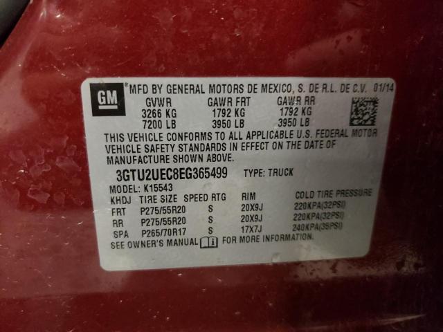 Photo 10 from auction – 2014 GMC SIERRA K15 with VIN 3GTU2UEC8EG365499