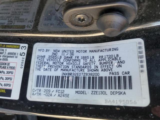 Photo 10 from auction – 2007 TOYOTA COROLLA CE with VIN 1NXBR32E07Z838200