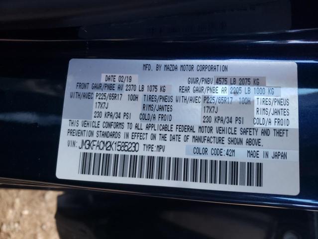 Photo 10 from auction – 2019 MAZDA CX-5 TOURI with VIN JM3KFACM2K1585230