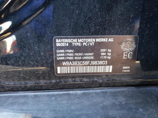 Photo 10 from auction – 2015 BMW 328 XI with VIN WBA3B3C58FJ983803