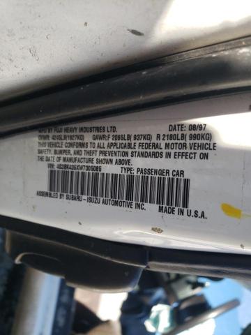 Photo 10 from auction – 1998 SUBARU LEGACY with VIN 4S3BK435XW7305085