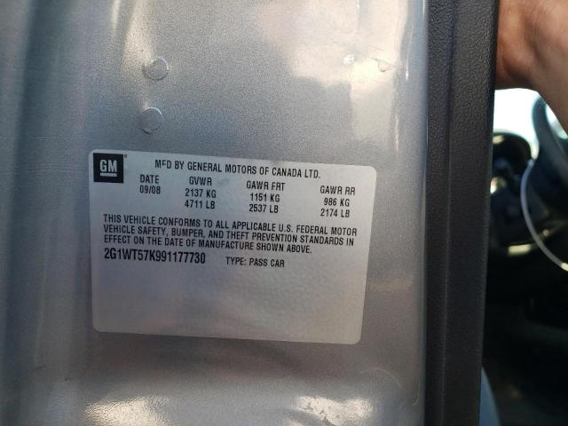 Photo 10 from auction – 2009 CHEVROLET IMPALA 1LT with VIN 2G1WT57K991177730