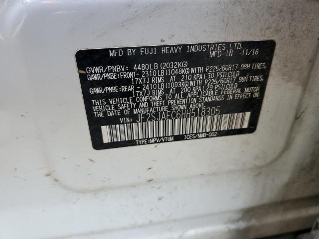 Photo 10 from auction – 2017 SUBARU FORESTER 2 with VIN JF2SJAEC6HH518305