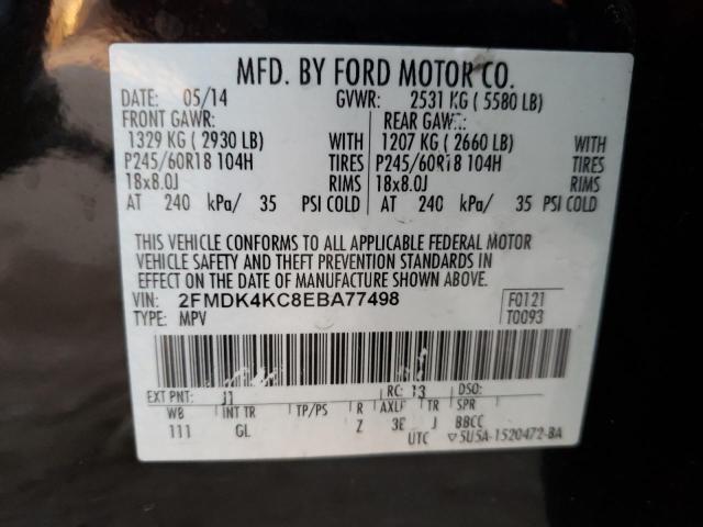 Photo 10 from auction – 2014 FORD EDGE LIMIT with VIN 2FMDK4KC8EBA77498
