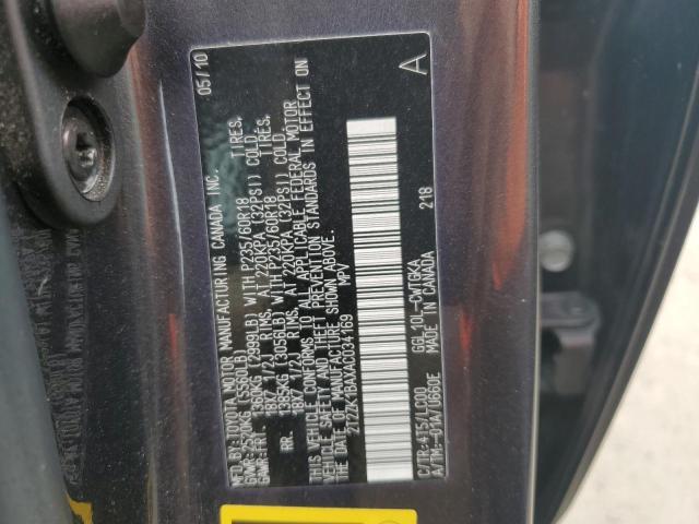 Photo 10 from auction – 2010 LEXUS RX 350 with VIN 2T2ZK1BAXAC034169