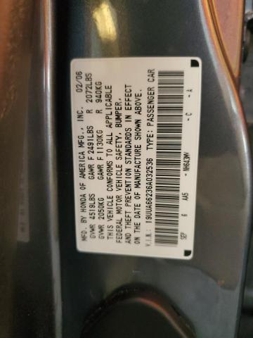 Photo 10 from auction – 2006 ACURA 3.2TL with VIN 19UUA66236A032536