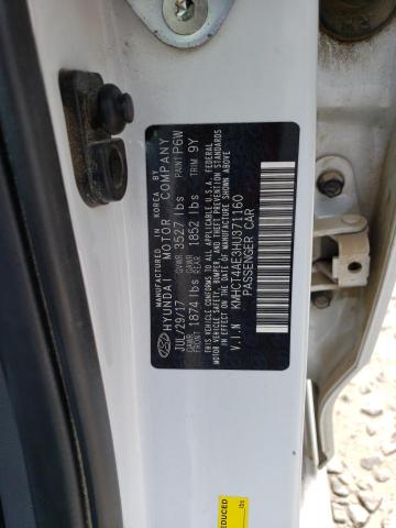 Photo 10 from auction – 2017 HYUNDAI ACCENT SE with VIN KMHCT4AE3HU371160