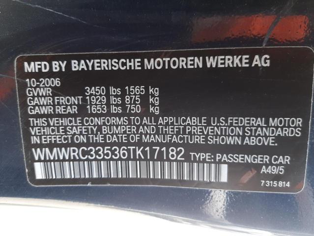 Photo 10 from auction – 2006 MINI COOPER with VIN WMWRC33536TK17182