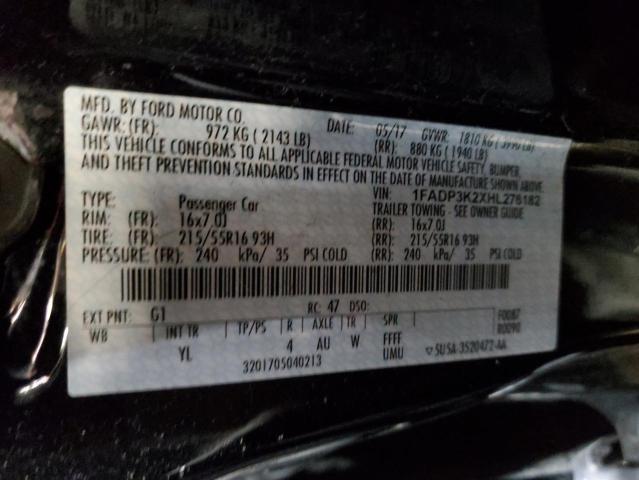 Photo 10 from auction – 2017 FORD FOCUS SE with VIN 1FADP3K2XHL276182