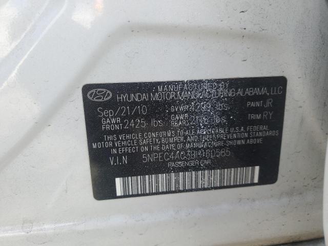 Photo 10 from auction – 2011 HYUNDAI SONATA SE with VIN 5NPEC4AC3BH160585