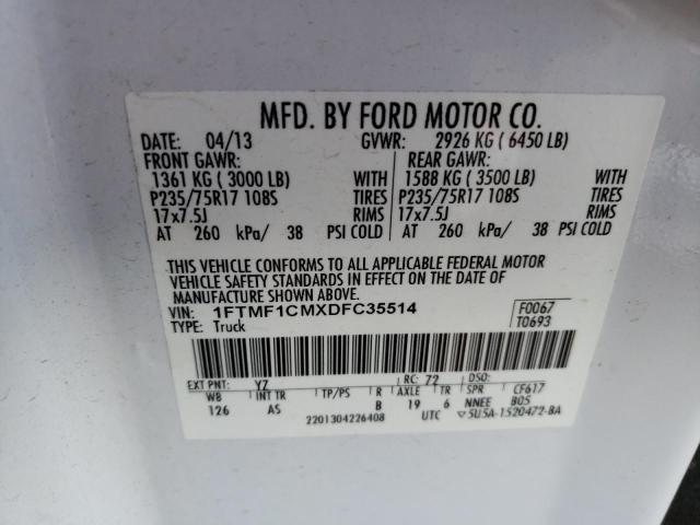 Photo 10 from auction – 2013 FORD F150 with VIN 1FTMF1CMXDFC35514
