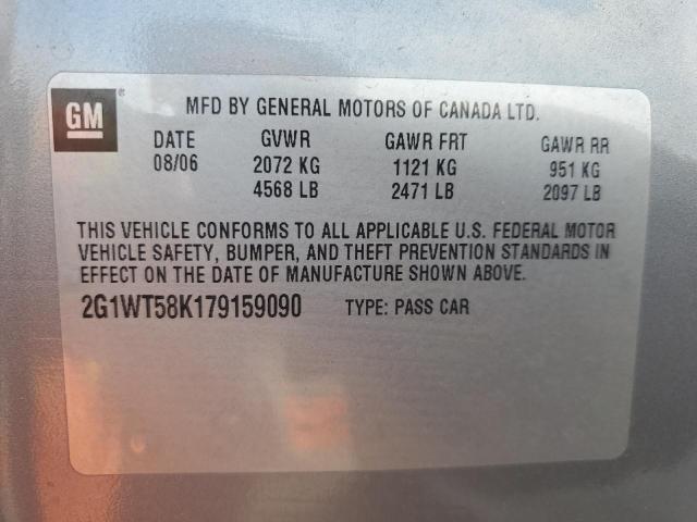 Photo 10 from auction – 2007 CHEVROLET IMPALA LT with VIN 2G1WT58K179159090