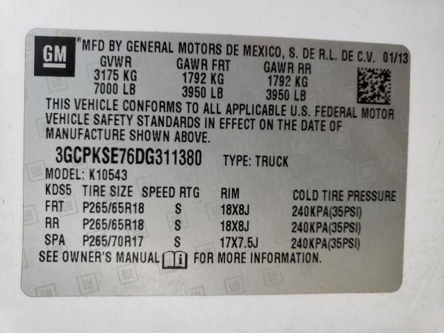 Photo 10 from auction – 2013 CHEVROLET SILVERADO with VIN 3GCPKSE76DG311380