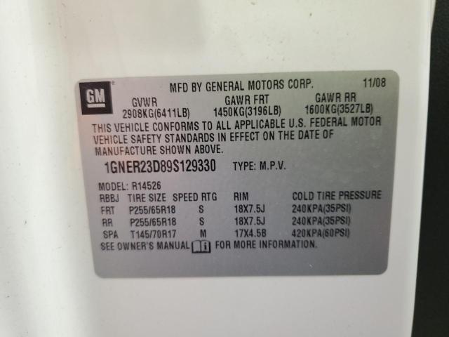 Photo 10 from auction – 2009 CHEVROLET TRAVERSE L with VIN 1GNER23D89S129330