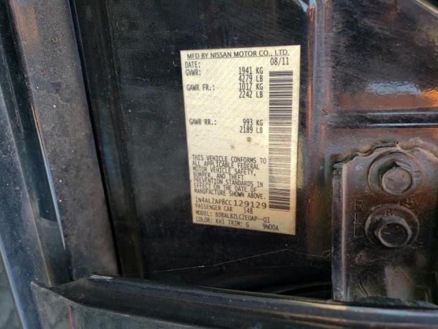 Photo 10 from auction – 2012 NISSAN ALTIMA BAS with VIN 1N4AL2AP8CC129129