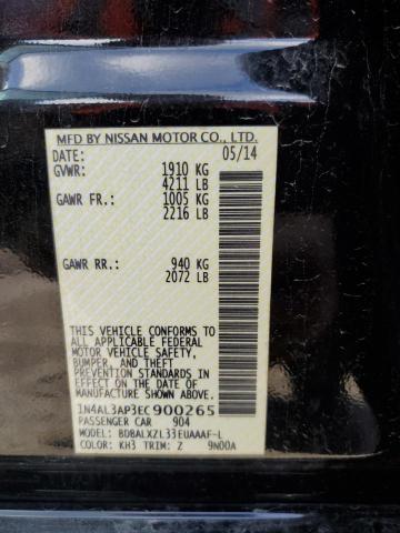 Photo 10 from auction – 2014 NISSAN ALTIMA 2.5 with VIN 1N4AL3AP3EC900265