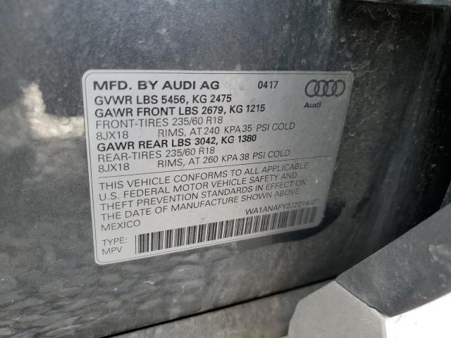 Photo 10 from auction – 2018 AUDI Q5 PREMIUM with VIN WA1ANAFY2J2014331