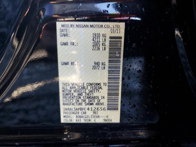 Photo 10 from auction – 2015 NISSAN ALTIMA 2.5 with VIN 1N4AL3AP8FC412656