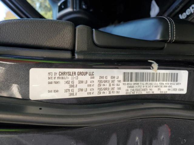 Photo 10 from auction – 2014 JEEP GRAND CHER with VIN 1C4RJFBGXEC349870