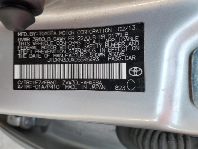 Photo 10 from auction – 2013 TOYOTA PRIUS with VIN JTDKN3DUXD5596493