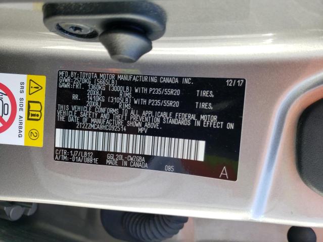 Photo 10 from auction – 2017 LEXUS RX 350 BAS with VIN 2T2ZZMCA8HC092514