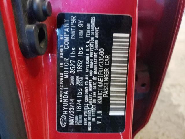 Photo 10 from auction – 2014 HYUNDAI ACCENT GLS with VIN KMHCT4AE1EU733580