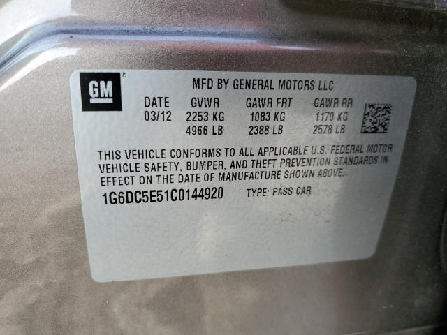 Photo 10 from auction – 2012 CADILLAC CTS with VIN 1G6DC5E51C0144920