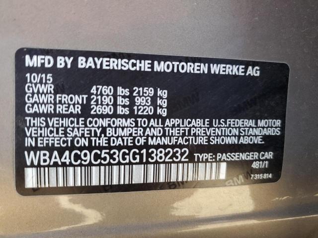 Photo 10 from auction – 2016 BMW 428 XI GRA with VIN WBA4C9C53GG138232