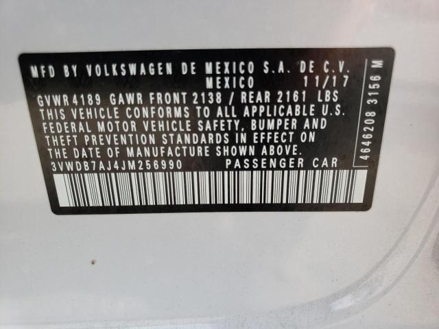 Photo 10 from auction – 2018 VOLKSWAGEN JETTA SE with VIN 3VWDB7AJ4JM256990