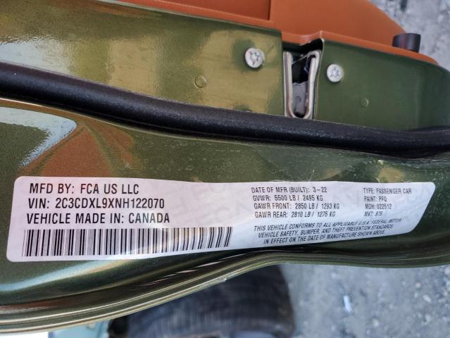 Photo 10 from auction – 2022 DODGE CHARGER SR with VIN 2C3CDXL9XNH122070