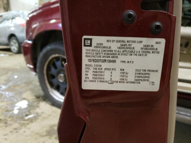 Photo 10 from auction – 2002 CADILLAC ESCALADE L with VIN 1GYEC63T92R130499