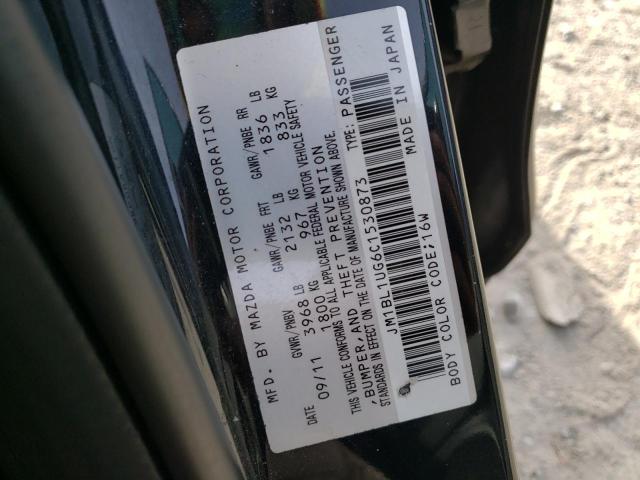 Photo 10 from auction – 2012 MAZDA 3 I with VIN JM1BL1UG6C1530873