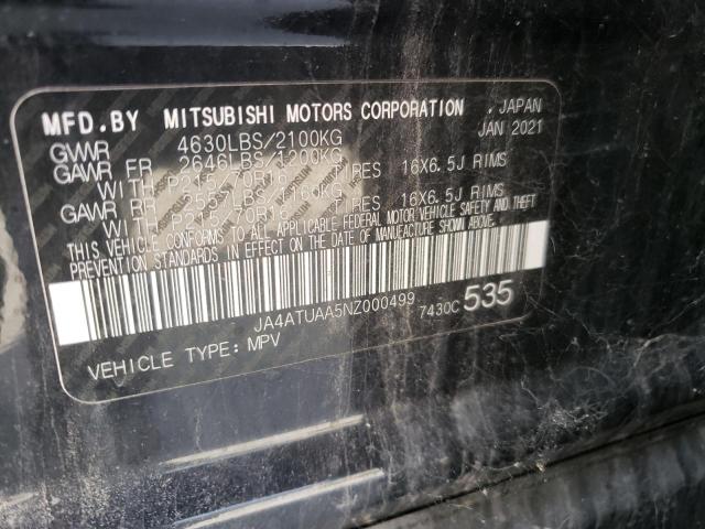 Photo 10 from auction – 2022 MITSUBISHI ECLIPSE CR with VIN JA4ATUAA5NZ000499