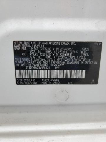 Photo 10 from auction – 2011 TOYOTA RAV4 LIMIT with VIN 2T3DF4DV7BW176328