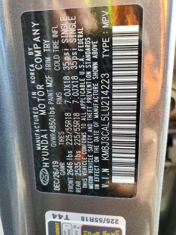Photo 10 from auction – 2020 HYUNDAI TUCSON with VIN KM8J3CAL5LU214223